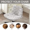 SONNACH Armless Chair Slipcover Stretch Criss Cross Chair Cover, Mid