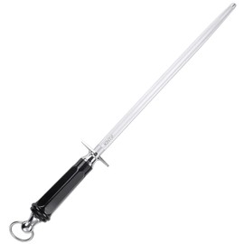 Honing Steel Professional Knife Sharpeners,10 inch Sharpening Steel Honing Rod,High Carbon Sharpening Rod, Fine Lines, High hardness,Wear Resistant, knife sharpening