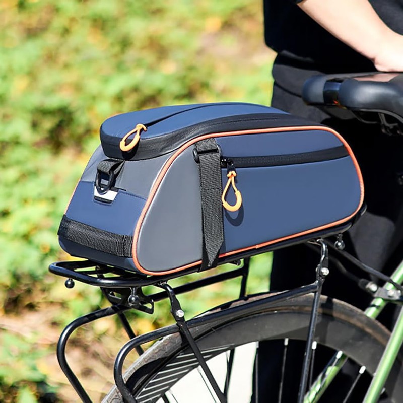 8L Waterproof Bike Trunk Bag for Rear Rack - Bicycle