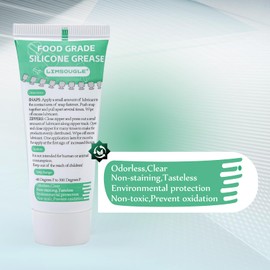 Limsougle Snap & Zipper Lubricant, Lube for Plastic and Metal Zippers, Non-staining for Dive Suits, Clothes, Biminis, Wetsuits, Boat Cover & More. Clear, 1.05 oz, 2-Pack with Brush.