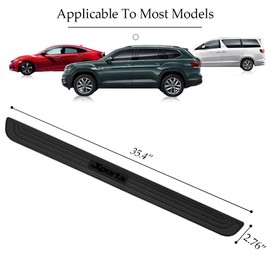 Car Rear Bumper Protector Guard, 35.4 * 2.76 Inch Universal Rubber Scratch-Resistant Trunk Door Sill Protector, Scratch-Resistant Rubber Guard, Car Exterior Accessories for Most Cars and SUV