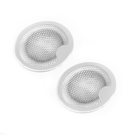 Washbasin Drainage Port Garbage Trap, 2-Pc. Set, For Washbasins, Punched Holes, 1.4 – 1.8 inches (3.5 – 4.5 cm), Hair Catcher, Includes Handle, Drainage Basket, Hair Stopper