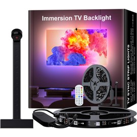 Lumtang 7M LED Backlight, TV Backlight, Colour Picking Device for 85-105 Inch TV, Bluetooth App Control