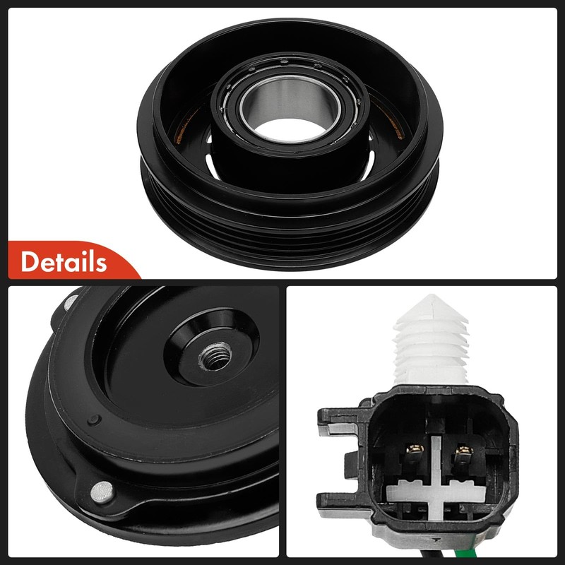 A-Premium Air Conditioner AC Compressor Clutch Kit Compatible with Ford