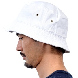 New Hattan Hat Bucket Hat for Men & Women, white