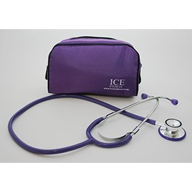 ICE Medical Purple Stethoscope - Dual Head in Purple Bag