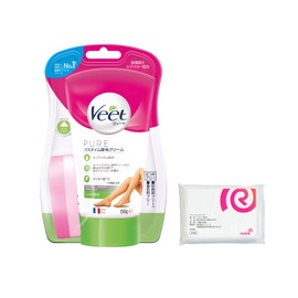Veet Veet Pure Bath Time Hair Removal Cream Strong Hair Removal 150g with Sponge Hair Removal Cream + Bonus Included