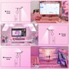 Quntis Pink Monitor Light Bar with Remote, Eye-Care No Glare,