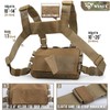 WYNEX Tactical Chest Rig Pack for Men, Running Chest Bag