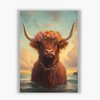 Spiffing Prints Beachside Beasts – Highland Cow – Floral Crown
