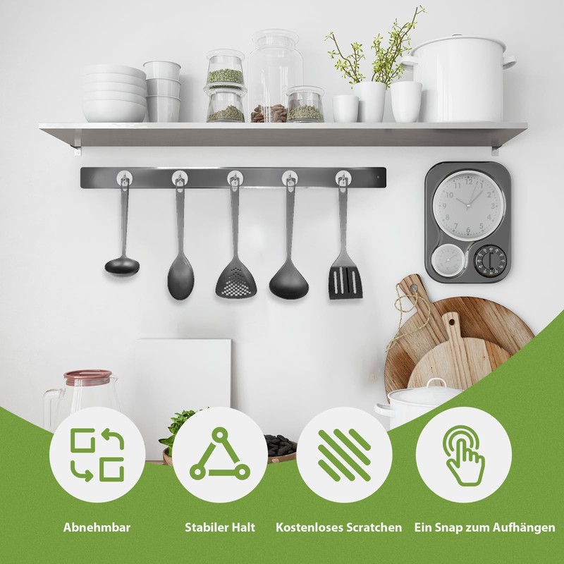 Neosmuk Magnetic Hooks, 6 kg High Performance Earth Magnets with