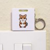 Azeeda 'Happy Chipmunk' Keyring Tape Measure/Spirit Level Tool (KM00034527)