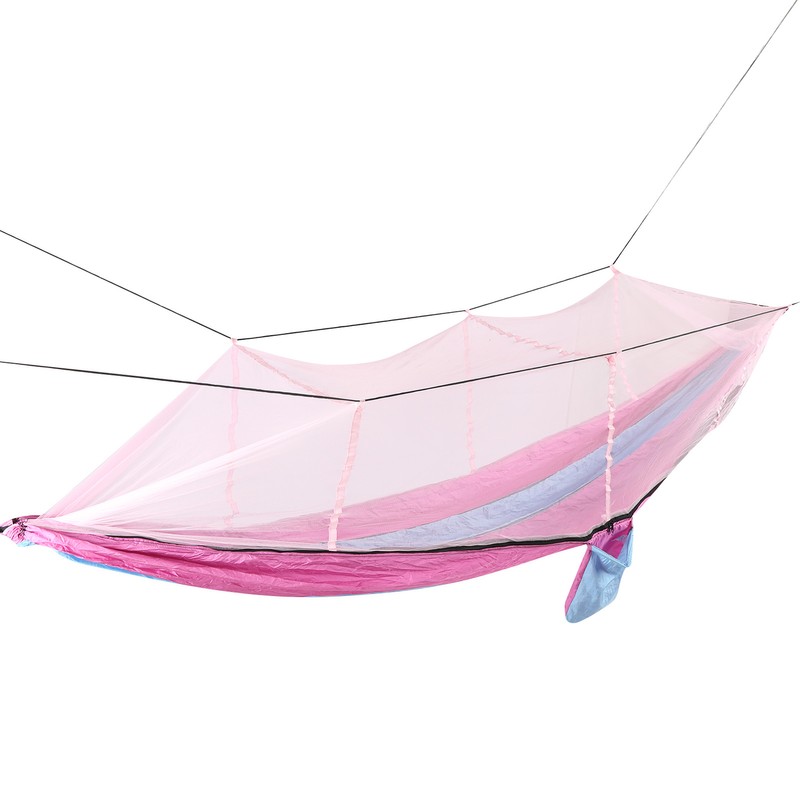 Single Double Camping Hammock with Mosquito Net Portable Lightweight Tree