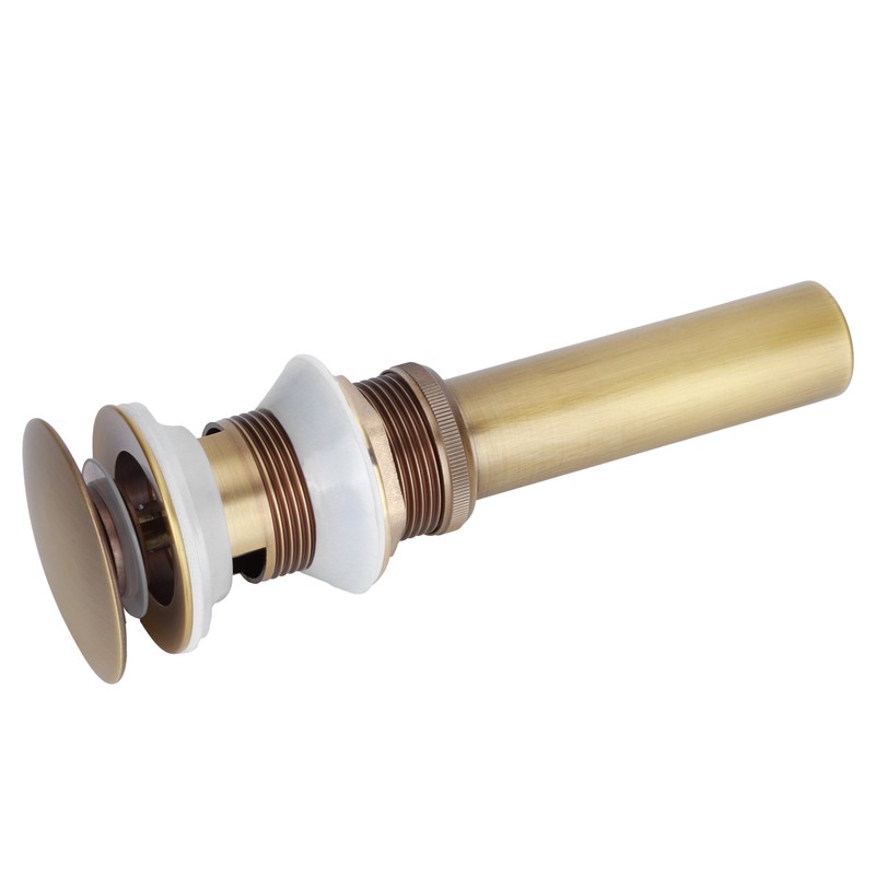 Brass Popup Drain Stopper Bathroom Basin Sink Draining Without Overflow