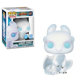 Funko POP! Movies How to Train Your Dragon The Hidden World #687 Light Fury Glitter Exclusive Vinyl Figure