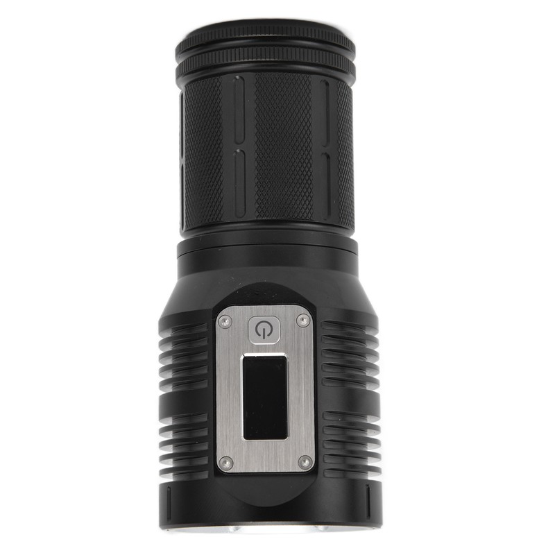 Strong Light Flashlight Digital Display Rainproof Rechargeable Flashlight for Camping