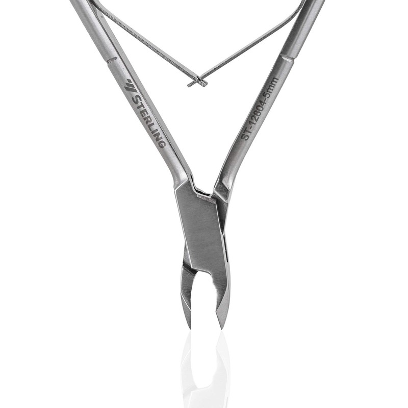 STERLING ST-12804 Cuticle Nippers Double Spring Extra Sharp Rustproof Stainless