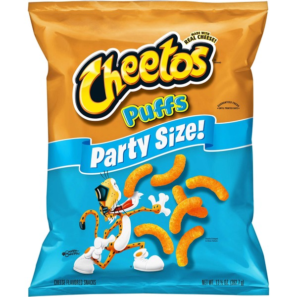 Cheetos Puffs Cheese Flavored Snacks, Party Size!, 13.5 Ounce