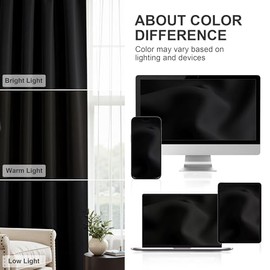 PONY DANCE - Juego de cortinas opacas para todas las estaciones, paneles de cortina con bolsillo superior para cortinacortinas con aislamiento...     