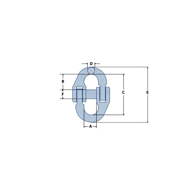 Chain Connector Links 8MM (Grade 100 Hammerlock Heavy Duty Lifting