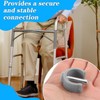 Replacement Clips Locking for Assembly Toilet Safety Rails,2-Pair C-Type Clamp