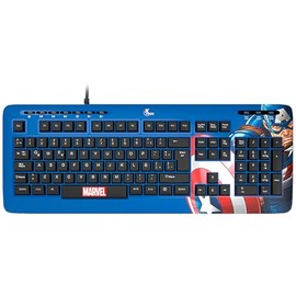 Xtech Teclado EDICION Capitan America USB Español Azul                                                                                                