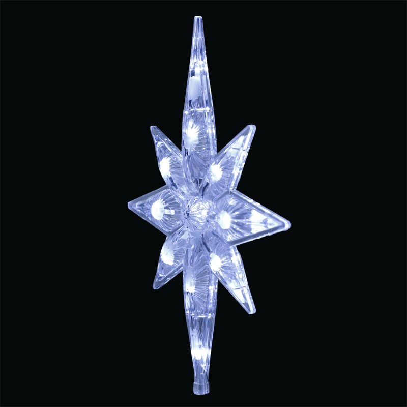Alpine Corporation Star Christmas Tree Topper with Cool White LED
