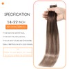 VINBAO Tape In Hair Extensions Human Hair Ombre Balayage Color