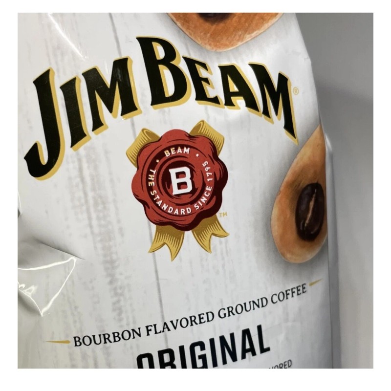 Jim Beam Original Bourbon Flavored Ground Coffee:4oz/113gm.ShipN24Hours-Arabic