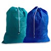Extra Large Heavy Duty Laundry Bags, Teal and Royal Blue,
