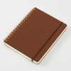 DESIGNPHIL 15223006 Midori Ring Notebook, Grain, B6 Deformation, Dark Brown