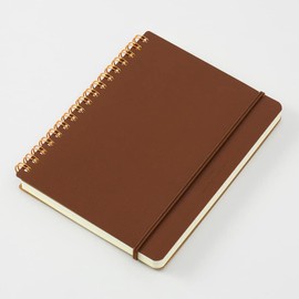 DESIGNPHIL 15223006 Midori Ring Notebook, Grain, B6 Deformation, Dark Brown