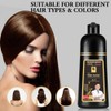 Black Hair Colour, Colouring Shampoo for Men and Women, Colouring
