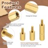 PATIKIL 24pcs M2.5.5 6+6mm Hex Spacer Male to Female Copper