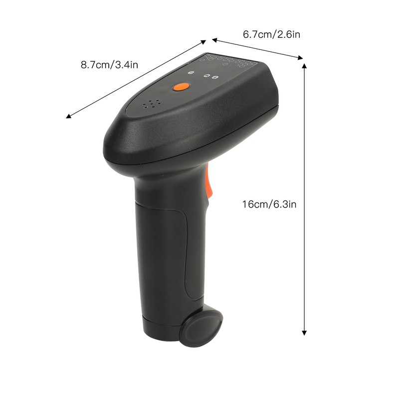 Wireless Barcode Scanner 2.4G Bluetooth IP54 1D 2D Bar Code