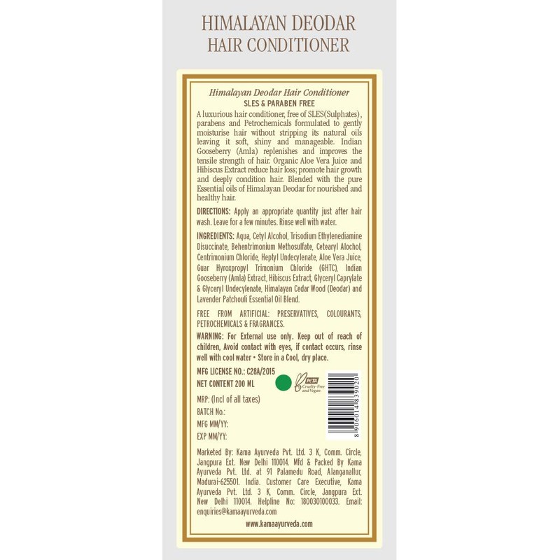 Kama Ayurveda Himalayan Deodar Hair Conditioner - Sles and Paraben