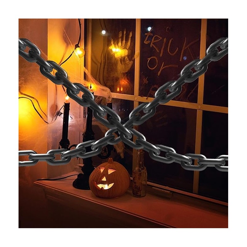 Zcaukya Halloween chains, Plastic Chains Props, 6 Feet Decoration Chain,