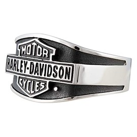 Harley-Davidson Men's Vintage Bar & Shield Signet Ring, Stainless Steel (13)