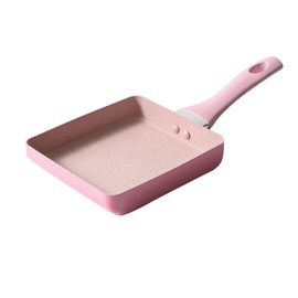 Tamagoyaki Pan Prevent Stick Mini Japanese Omelette Pan Breakfast Flat Pan for Kitchen Accessories Pink 15x18cm / 5.9x7.1in