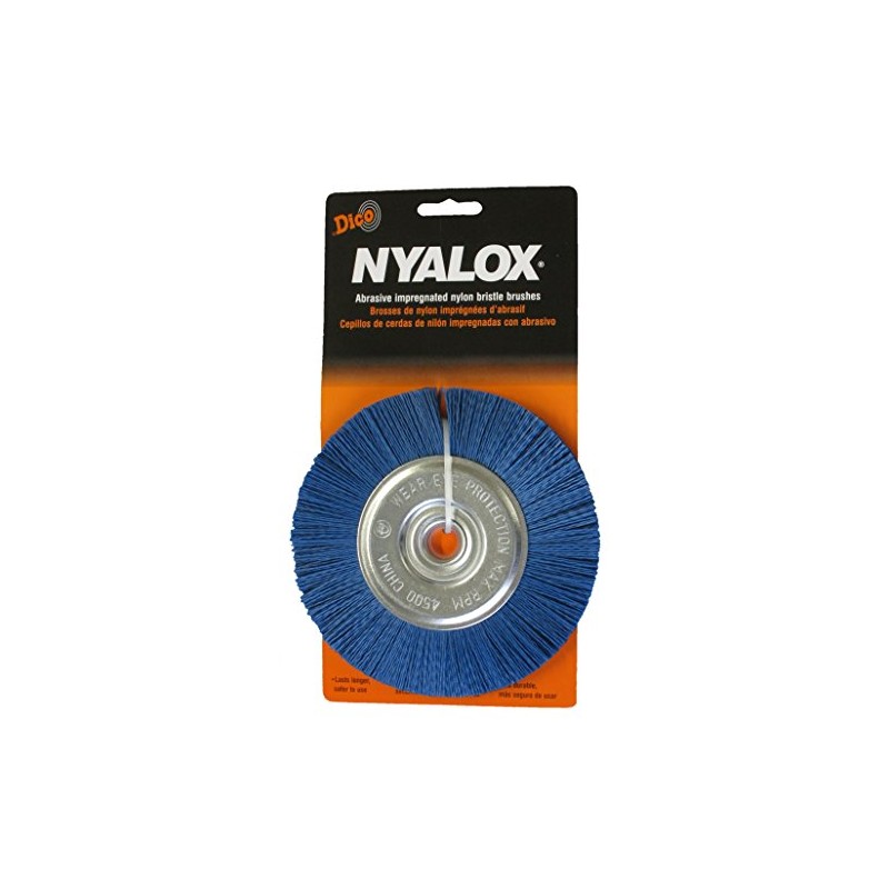 Dico 541-766-6 Nyalox Bench Brush 6-Inch Blue 240 Grit