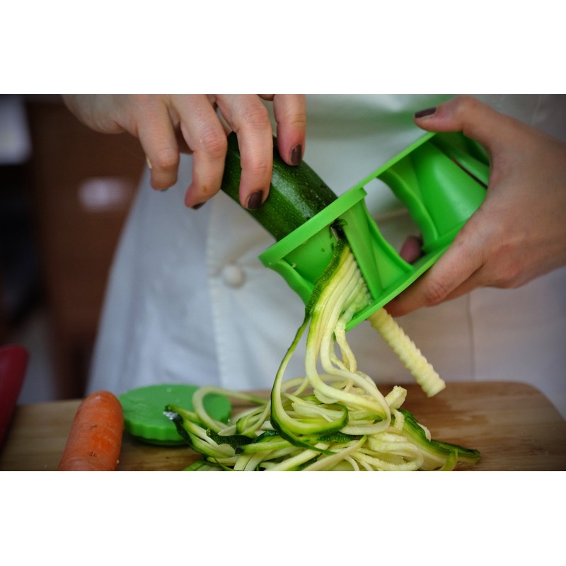 Fackelmann 44115.0 Vegetable Cutter Spiral 2 in1, Multiply, Green