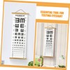 Mobestech Hangable Visual Eye Exam Chart Waterproof Tear-resistant Wall Eye