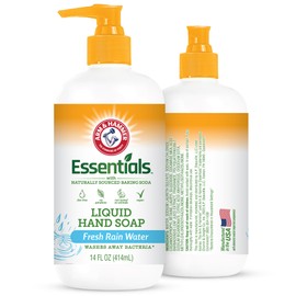 Arm & Hammer Liquid Hand Soap for Skin Cleaning - Cleanser for Kitchen & Bathroom with Fresh Rain Water Scent - Natural Hand Soap Cleanses, Softens 14 FL Oz (414ml)