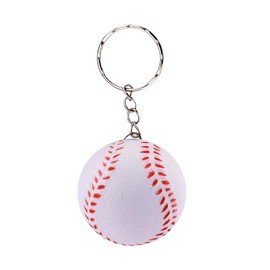 Baseball Stress Ball Keychain for Men Women Baseballs Player Birthday Gift for Grandson Son Stress Relief Gifts for Kids Girls Boys Baseball Team Gifts for Boys Baseballs Decompression Keyring Gift
