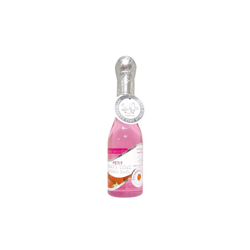 petite champagne bubble bath strawberry fizz