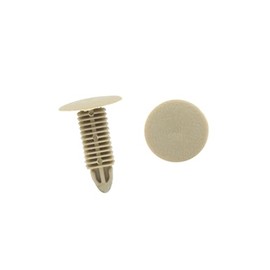 REPAIROCK 50pcs Plastic Car Door Fender Bumper Push Rivets Fasteners Clip Replacement Beige Auto Replacement Parts