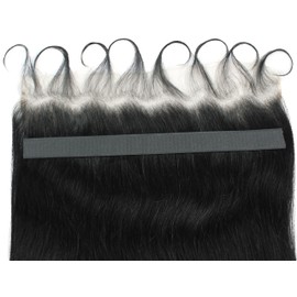 LUXLUXE Lina 13X5" HD Lace Closure straight 19" Natural 100% Human Hair Extensions (Natural Black)