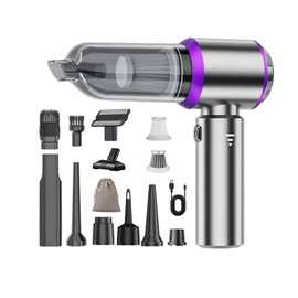 CHOLANG Mini Car Vacuum Cleaner,20000PA 4-in-1 Cordless Handheld Vacuum Cleaner with 6000mAh Battery Brushless Motor Hand Held Vacuum Air Duster & Air Blower & Pump for Car,Office and Home Cleaning