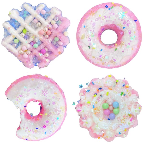 4 Pack Kawaii Food Squishy Toys - Sensory Toys, Squishy