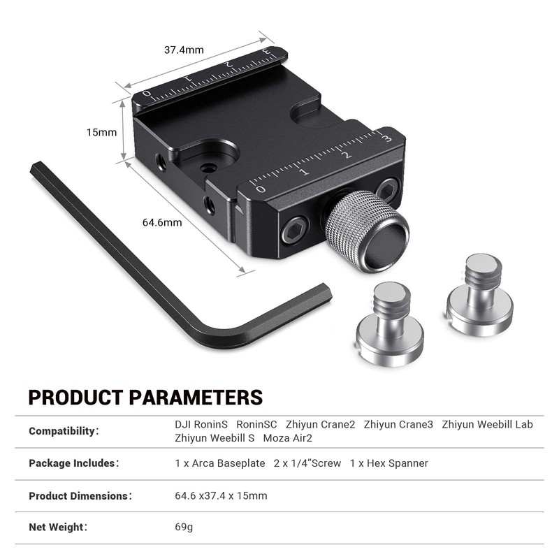 SmallRig DSLR y abrazadera de liberación rápida sin espejo para